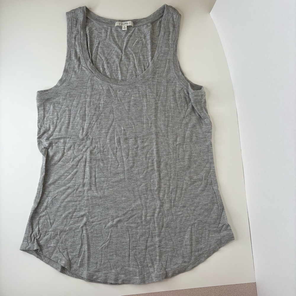 Z Supply Sleek Jersey Tank in Grey